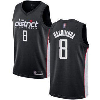 Wizards #8 Rui Hachimura Black Basketball Swingman City Edition 2018-19 Jersey