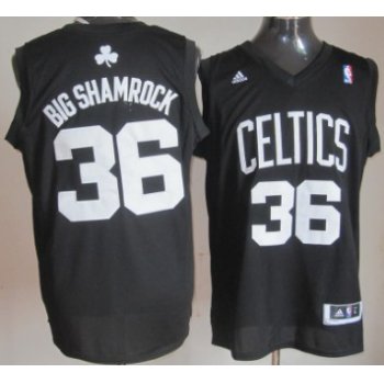 Boston Celtics #36 Big Shamrock Black Fashion Jersey