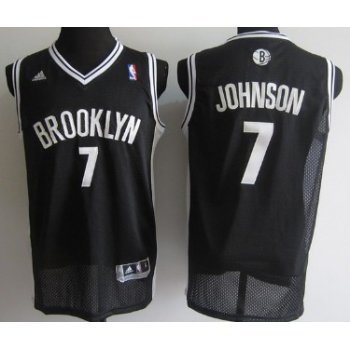 Brooklyn Nets #7 Joe Johnson Black Swingman Jersey