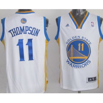 Golden State Warriors #11 Klay Thompson Revolution 30 Swingman White Jersey