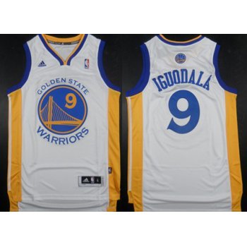 Golden State Warriors #9 Andre Iguodala Revolution 30 Swingman White Jersey