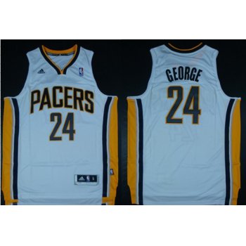 Indiana Pacers #24 Paul George Revolution 30 Swingman White Jersey