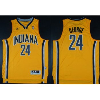 Indiana Pacers #24 Paul George Revolution 30 Swingman Yellow Jersey