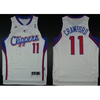 Los Angeles Clippers #11 Jamal Crawford Revolution 30 Swingman White Jersey