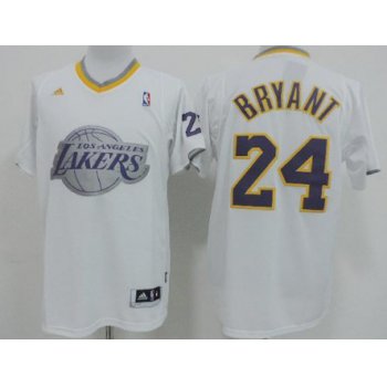 Los Angeles Lakers #24 Kobe Bryant Revolution 30 Swingman 2013 Christmas Day White Jersey