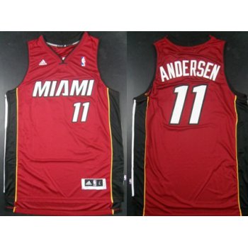 Miami Heat #11 Chris Andersen Revolution 30 Swingman Red Jersey