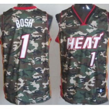 Miami Heat #1 Chris Bosh Camo Fashion Jersey