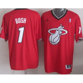 Miami Heat #1 Chris Bosh Revolution 30 Swingman 2013 Christmas Day Red Jersey