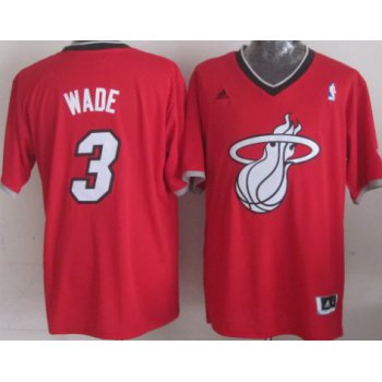 Miami Heat #3 Dwyane Wade Revolution 30 Swingman 2013 Christmas Day Red Jersey