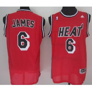 Miami Heat #6 LeBron James 2013 Red Swingman Jersey