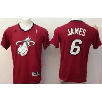 Miami Heat #6 LeBron James Revolution 30 Swingman 2013 Christmas Day Red Jersey