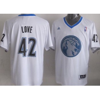 Minnesota Timberwolves #42 Kevin Love Revolution 30 Swingman 2013 Christmas Day White Jersey