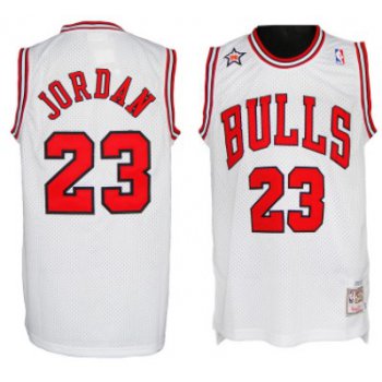 NBA 1998 All-Star #23 Michael Jordan White Swingman Throwback Jersey