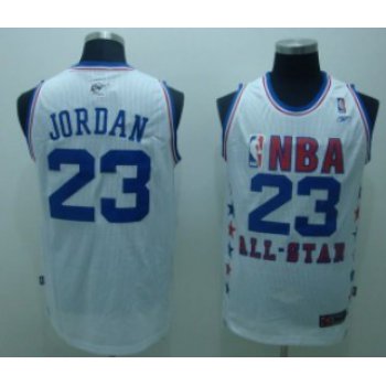 NBA 2003 All-Star #23 Michael Jordan White Swingman Throwback Jersey