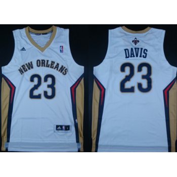 New Orleans Pelicans #23 Anthony Davis Revolution 30 Swingman White Jersey