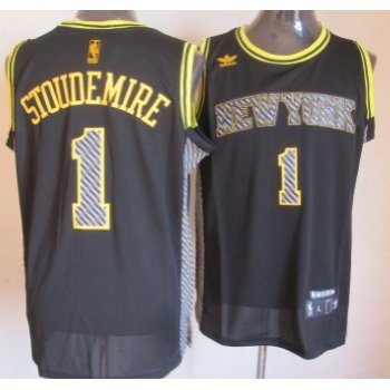 New York Knicks #1 Amare Stoudemire Black Electricity Fashion Jersey