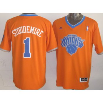 New York Knicks #1 Amare Stoudemire Revolution 30 Swingman 2013 Christmas Day Orange Jersey