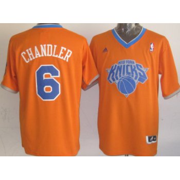 New York Knicks #6 Tyson Chandler Revolution 30 Swingman 2013 Christmas Day Orange Jersey