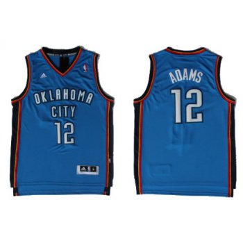 Oklahoma City Thunder #12 Steven Adams Revolution 30 Swingman Blue Jersey