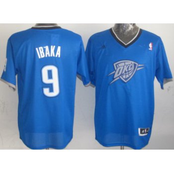 Oklahoma City Thunder #9 Serge Ibaka Revolution 30 Swingman 2013 Christmas Day Blue Jersey