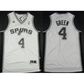 San Antonio Spurs #4 Danny Green Revolution 30 Swingman White Jersey