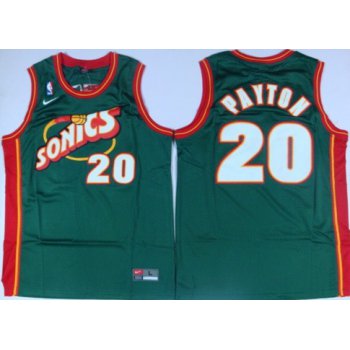 Seattle Supersonics #20 Gary Payton 1995-96 Green Swingman Jersey