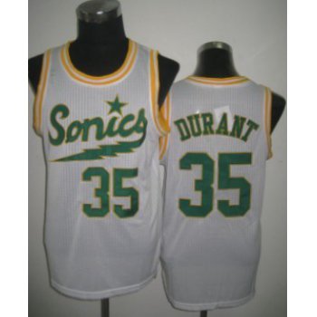 Seattle Supersonics #35 Kevin Durant 2003-04 White Swingman Jersey