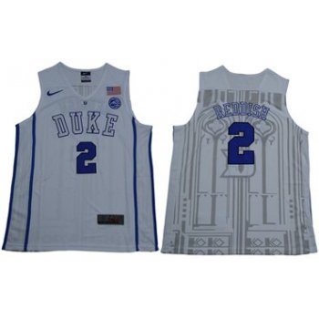 Blue Devils #2 Cameron Reddish White Basketball Elite Stitched College Jersey