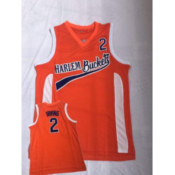 Harlem Buckets 2 Irving Orange Uncle Drew Movie Basketball Jersey