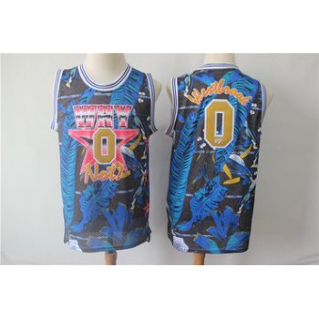 Jordan Why Not 0 Russell Westbrook Blue All Star Basketball Jersey