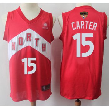 Raptors #15 Vince Carter Red 2019 Finals Bound Basketball Swingman Earned Edition Jersey