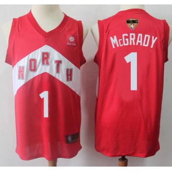 Raptors #1 Tracy Mcgrady Red 2019 Finals Bound Basketball Swingman Earned Edition Jersey