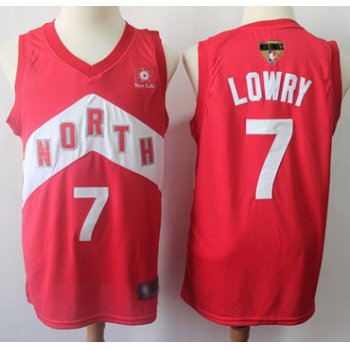 Raptors #7 Kyle Lowry Red 2019 Finals Bound Basketball Swingman Earned Edition Jersey