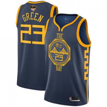 Warriors #23 Draymond Green Navy 2019 Finals Bound Basketball Swingman City Edition 2018-19 Jersey