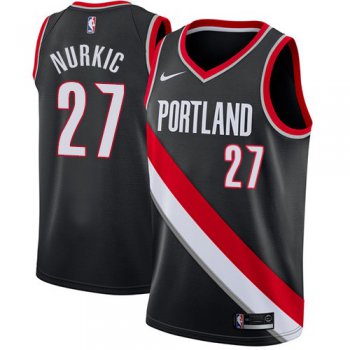 Blazers #27 Jusuf Nurkic Black Basketball Swingman Icon Edition Jersey