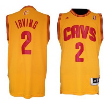 Cleveland Cavaliers #2 Kyrie Irving Revolution 30 Swingman Yellow Jersey