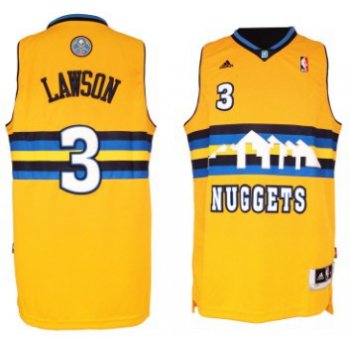 Denver Nuggets #3 Ty Lawson Revolution 30 Swingman Yellow Jersey