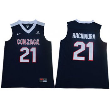 Gonzaga Bulldogs 21 Rui Hachimura Navy College Basketball Jersey