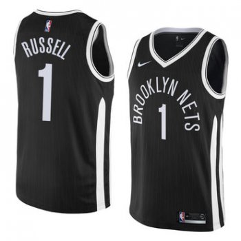 NBA Brooklyn Nets #1 Dangelo Russell Jersey 2017-18 New Season City Edition Jersey