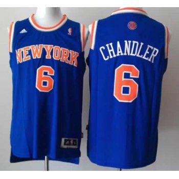 New York Knicks #6 Tyson Chandler Revolution 30 Swingman 2013 Blue Jersey