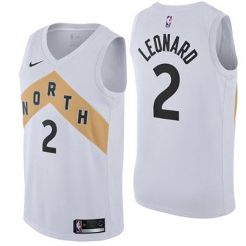 Nike Toronto Raptors #2 Kawhi Leonard Black NBA Swingman City Edition Jersey