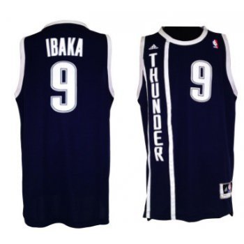 Oklahoma City Thunder #9 Serge Ibaka Revolution 30 Swingman 2013 Blue Jersey