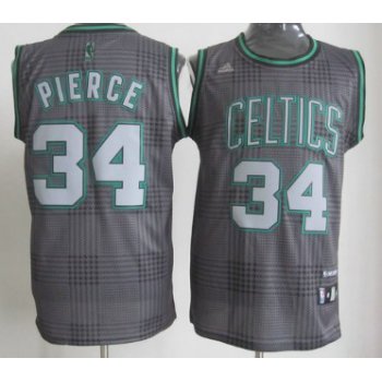 Boston Celtics #34 Paul Pierce Black Rhythm Fashion Jersey