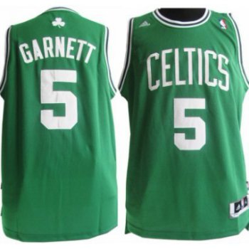 Boston Celtics #5 Kevin Garnett Revolution 30 Swingman Green Jersey