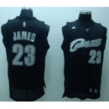 Cleveland Cavaliers #23 LeBron James Black Swingman Throwback Jersey