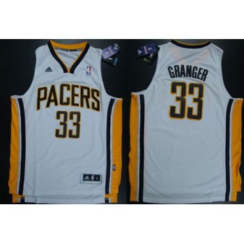 Indiana Pacers #33 Danny Granger Revolution 30 Swingman White Jersey