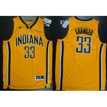 Indiana Pacers #33 Danny Granger Revolution 30 Swingman Yellow Jersey