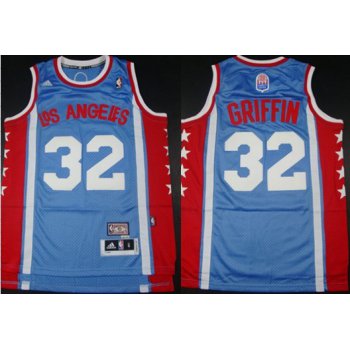 Los Angeles Clippers #32 Blake Griffin ABA Hardwood Classic Swingman Blue Jersey