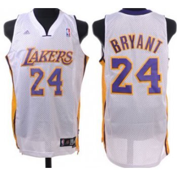 Los Angeles Lakers #24 Kobe Bryant White Swingman Jersey