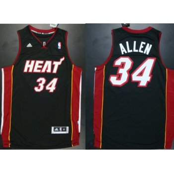 Miami Heat #34 Ray Allen Revolution 30 Swingman Black Jersey